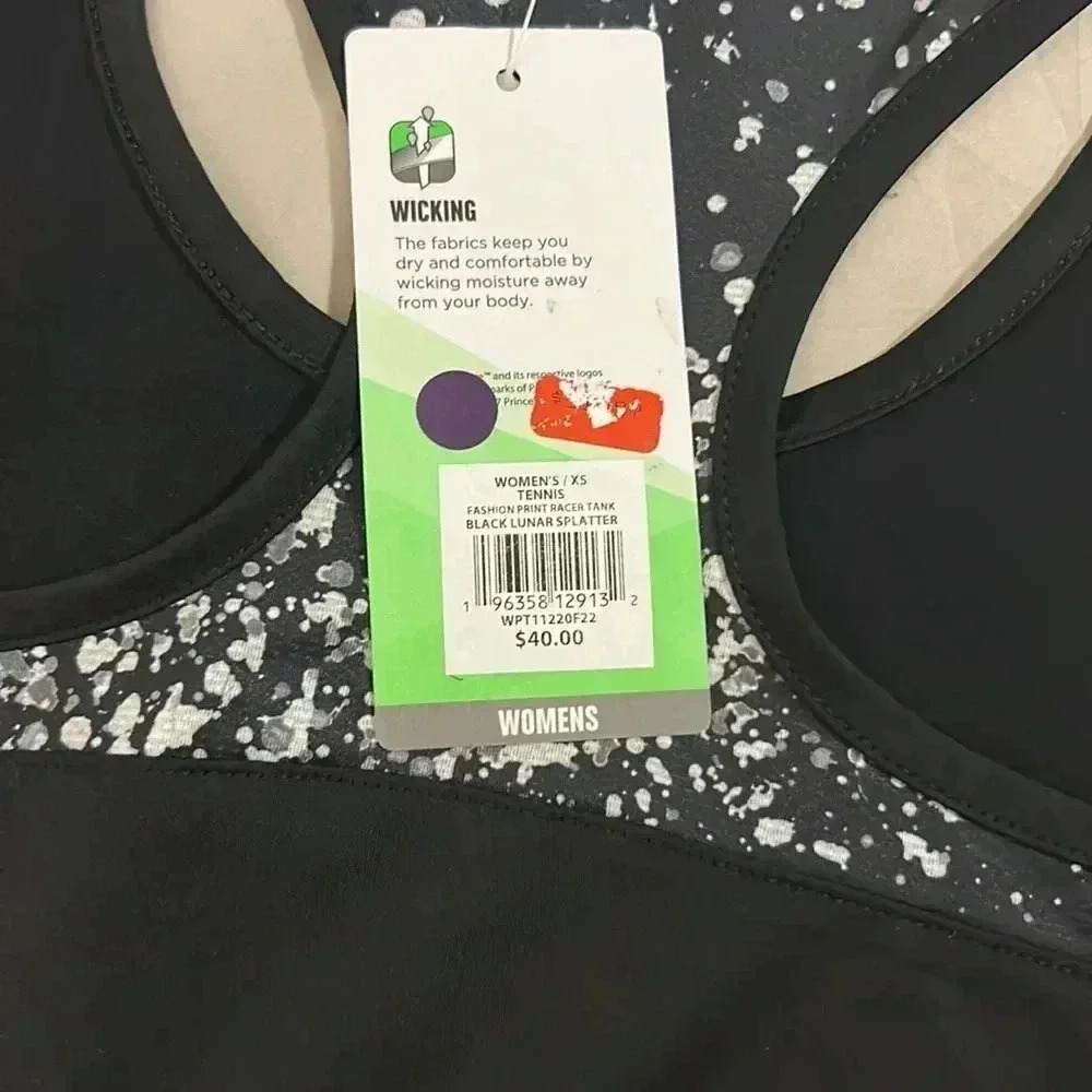 NWT Women’s‎ Prince racer back tennis tank top size XS - Picture 4 of 4